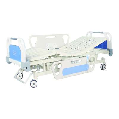 hospital furniture ABS side rails three function electric hospital bed