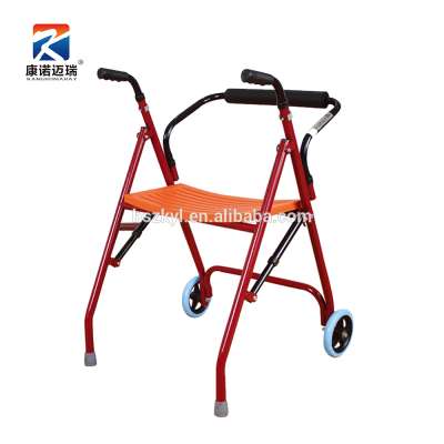 portable high quality 2 wheels folding rollator walker with best service